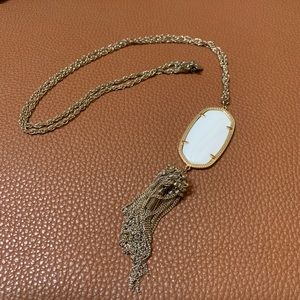 Kendra Scott Rayne Pendant Necklace in Gold/White